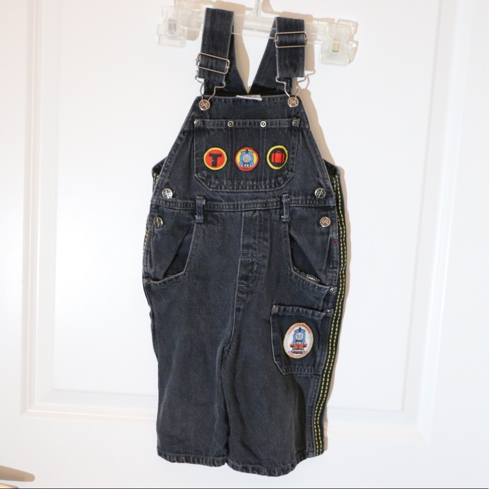 Thomas and Friends Black Jean Overalls Size 2T